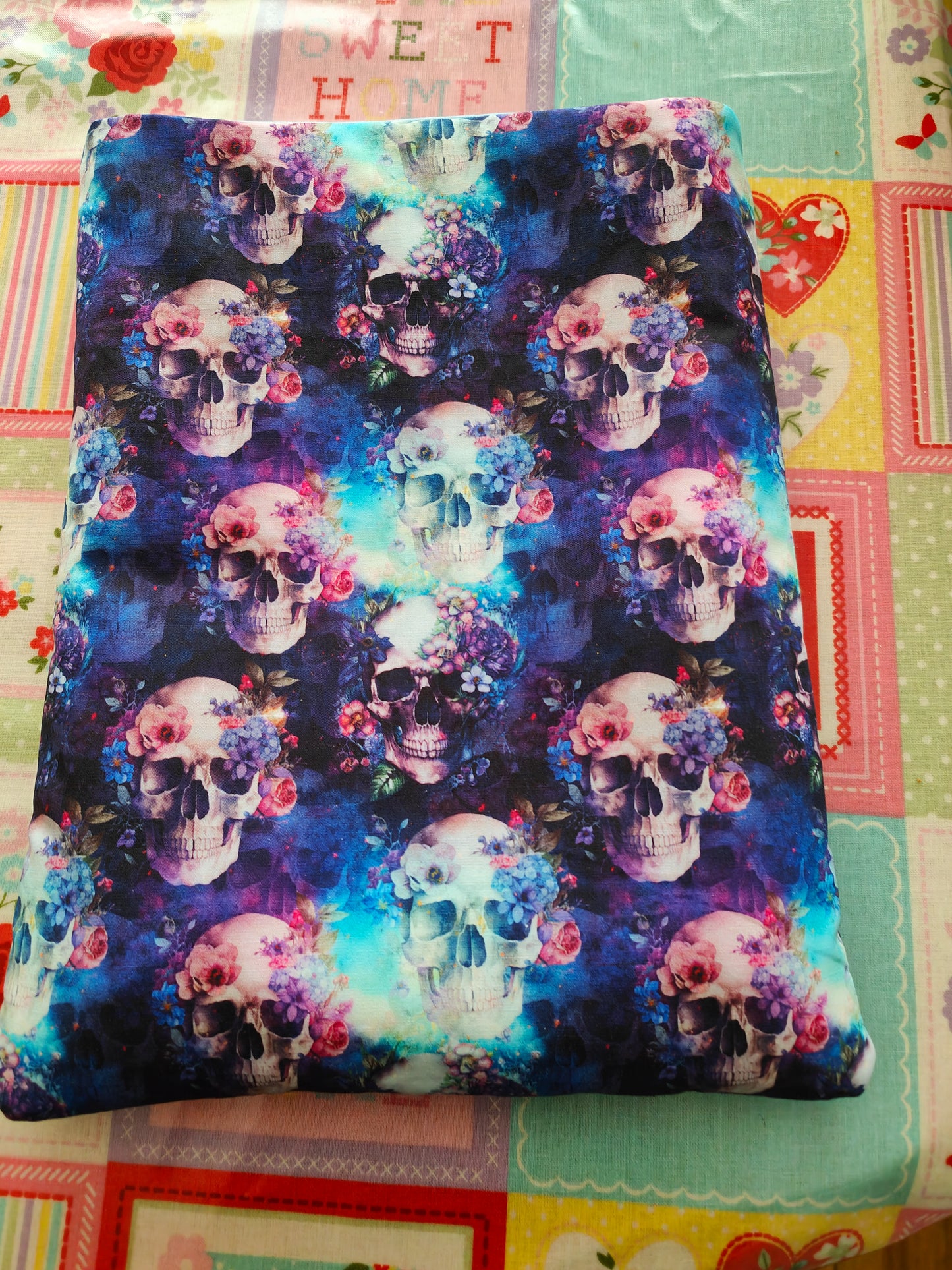Skulls and Flowers Hardback Book Sleeve
