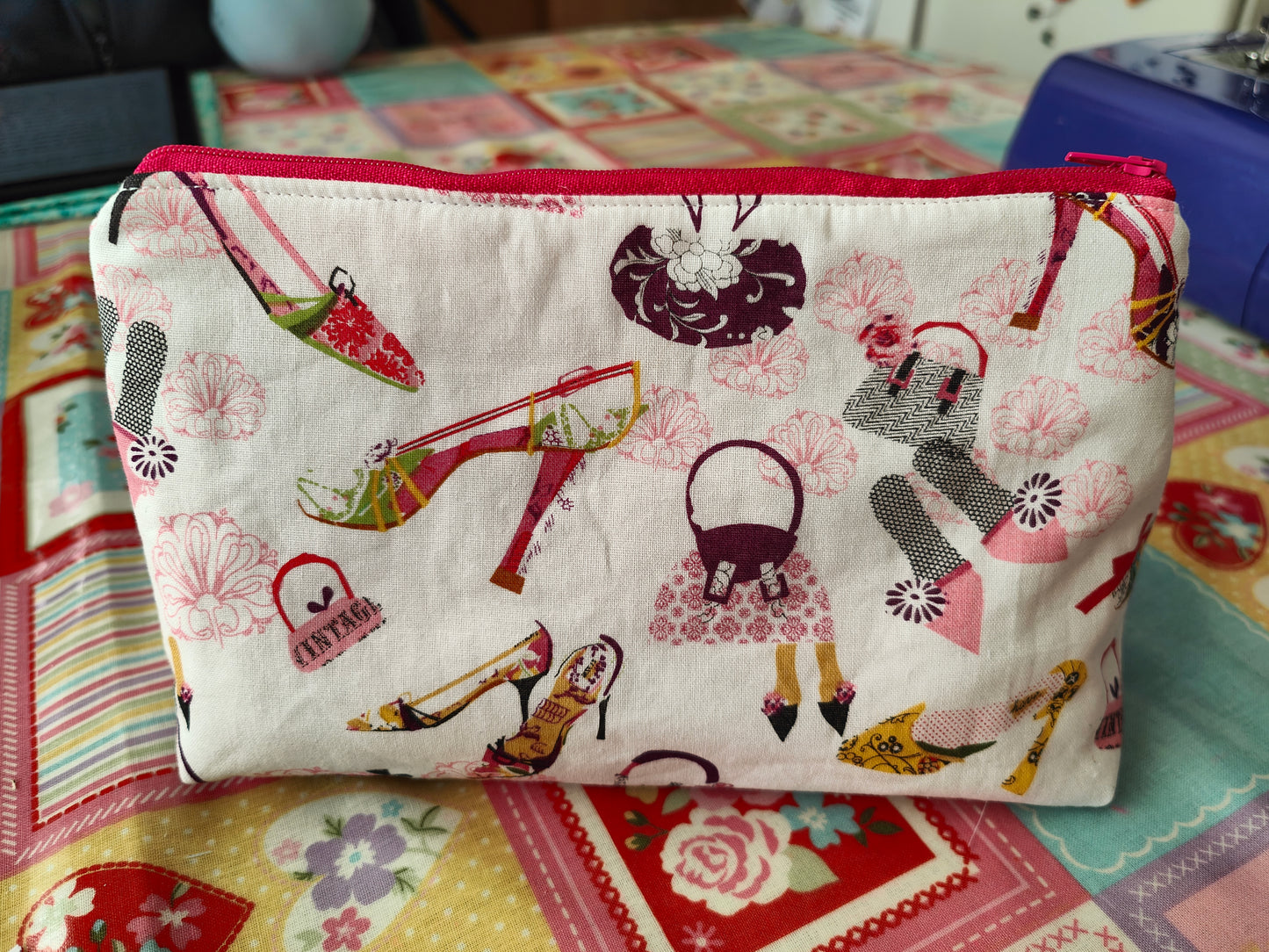 Handbag and Shoes Makeup Bag
