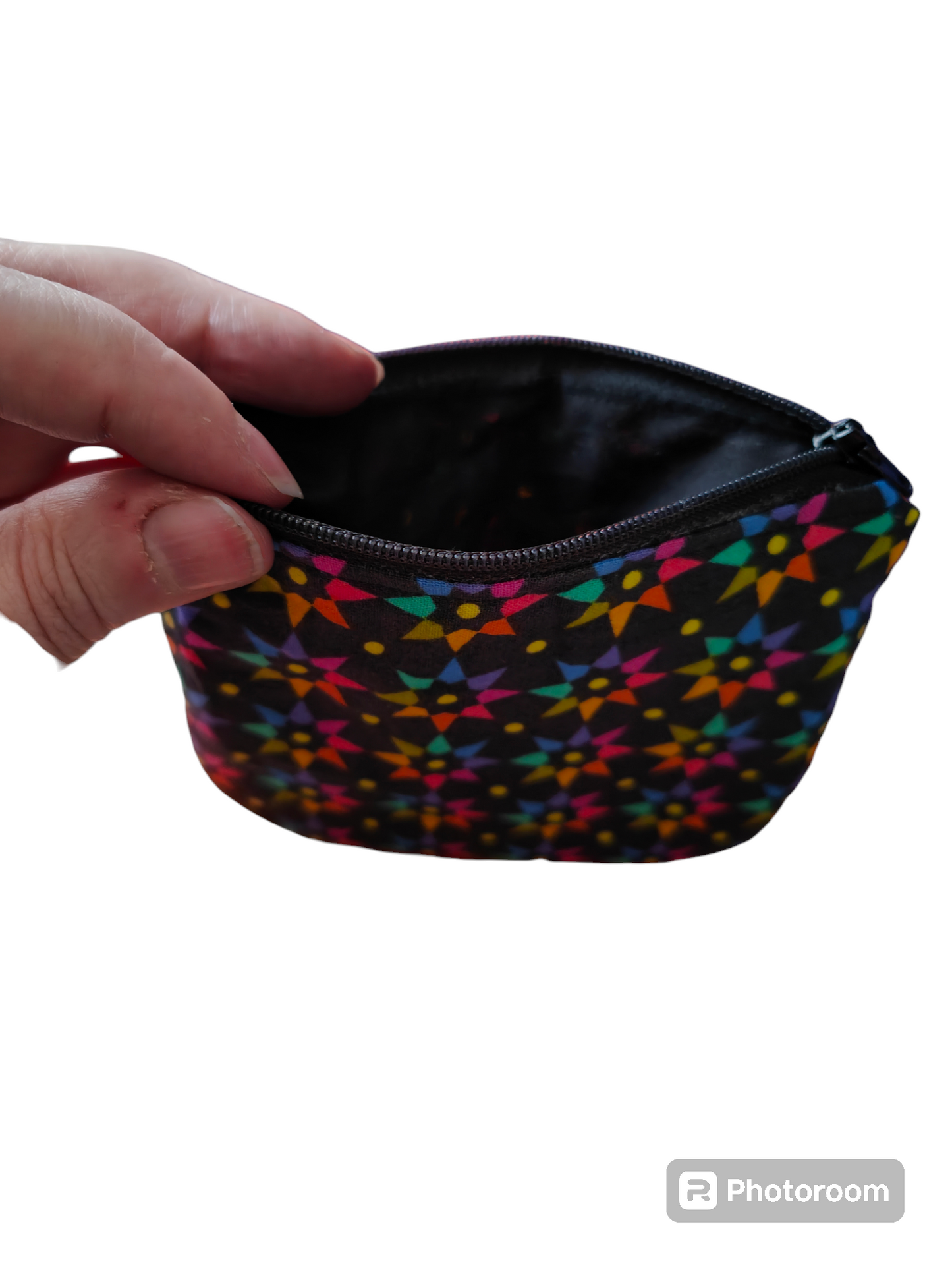 Rainbow Stars and Black Coin Purse
