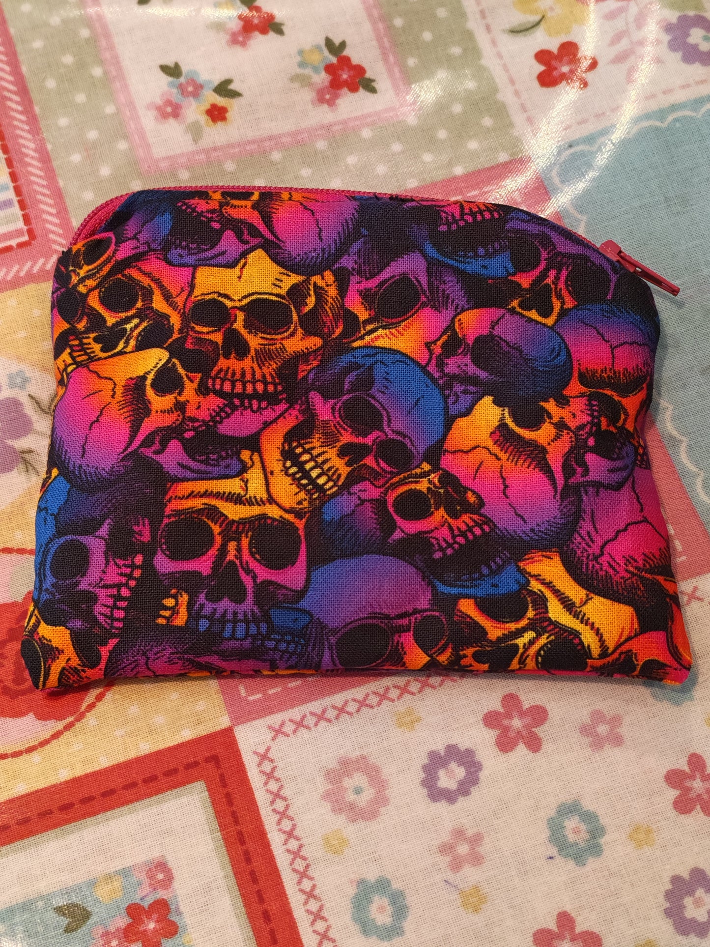 Sunset Skulls Coin Purse