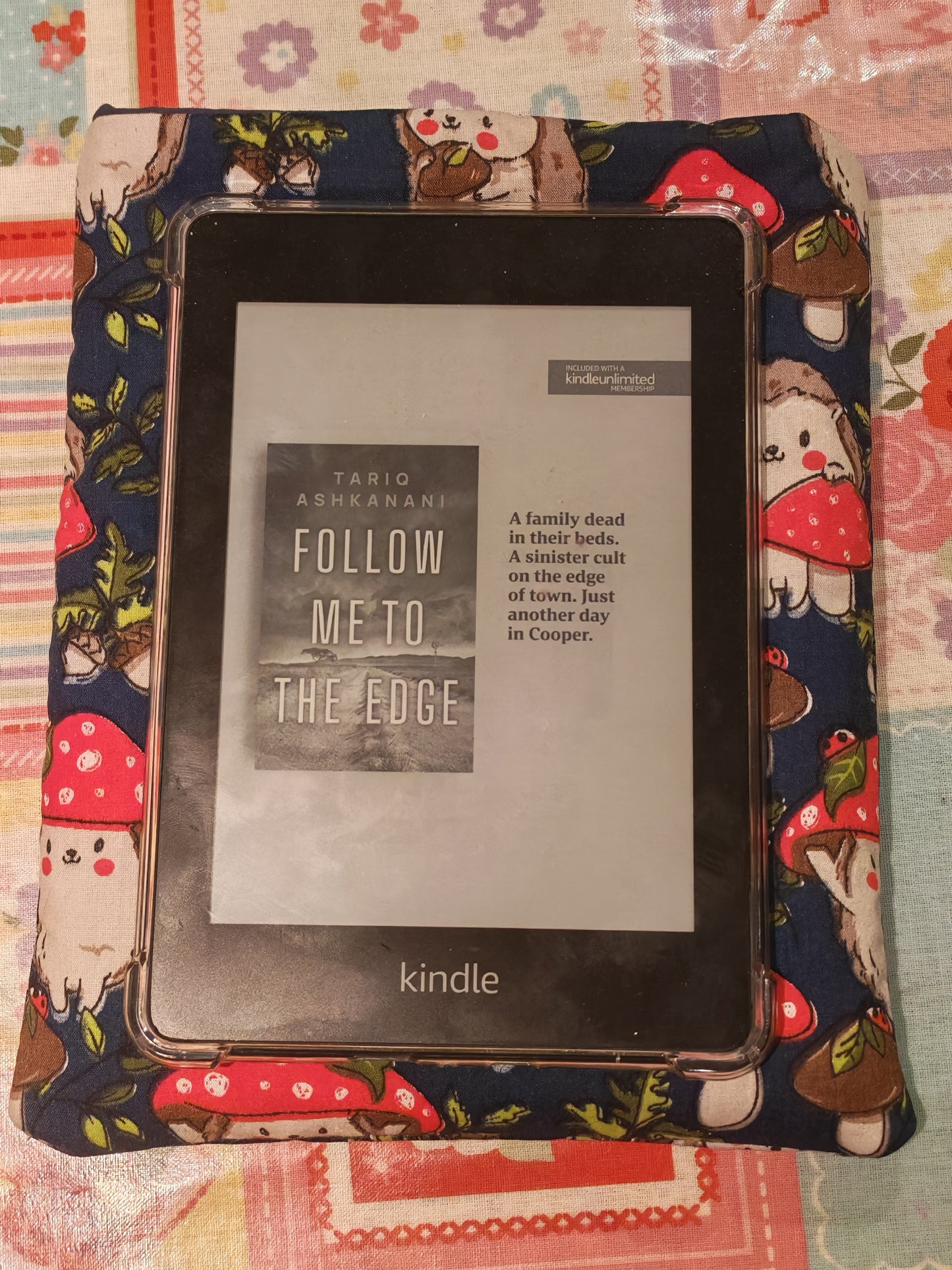 Hedgehog Mushrooms Ereader Sleeve