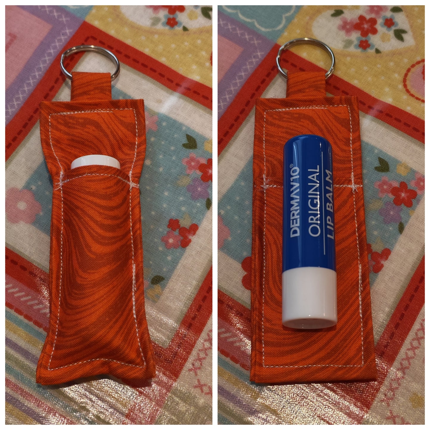 Orange Swirl Lipbalm Holder