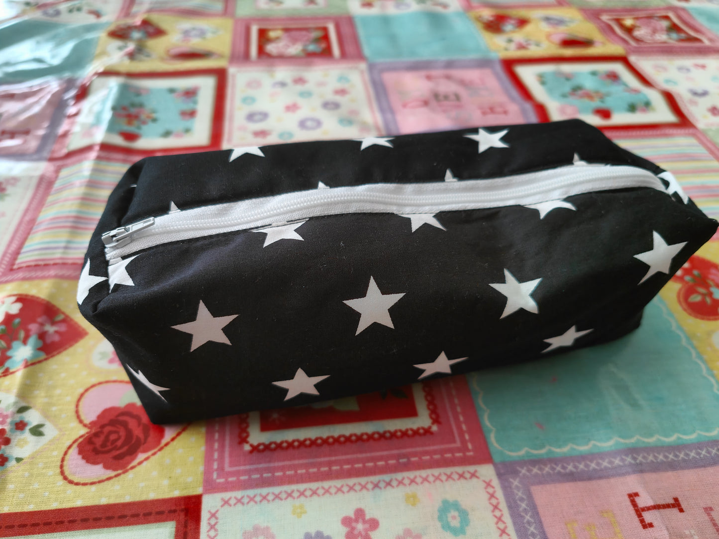 Black and White Star Pencil Case