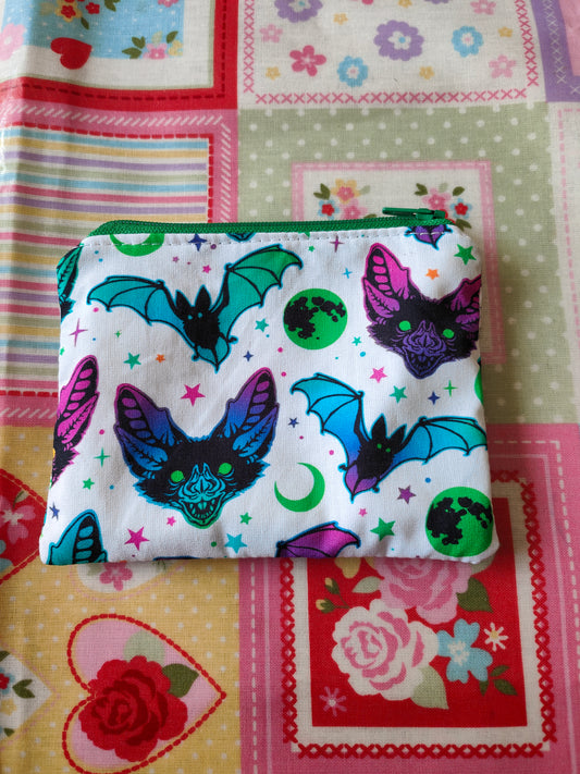 Neon Bats Coin Purse