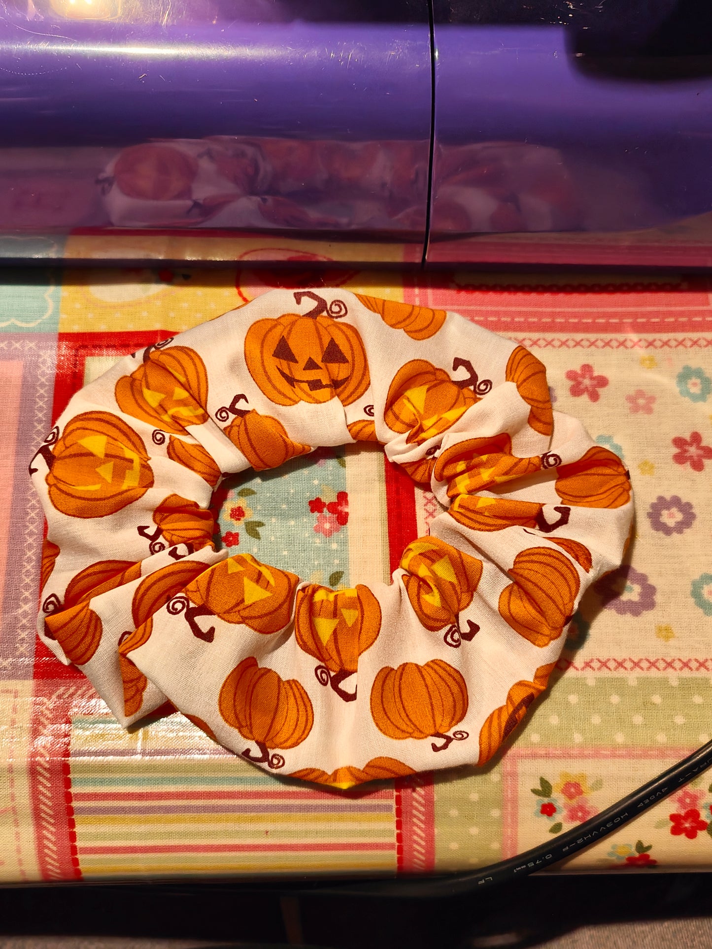 Pumpkin Scrunchie