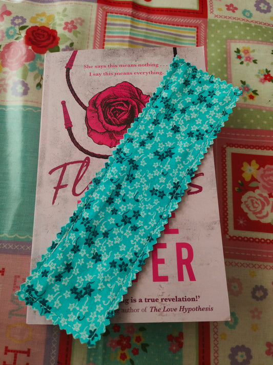 Turquoise Flower Bookmark