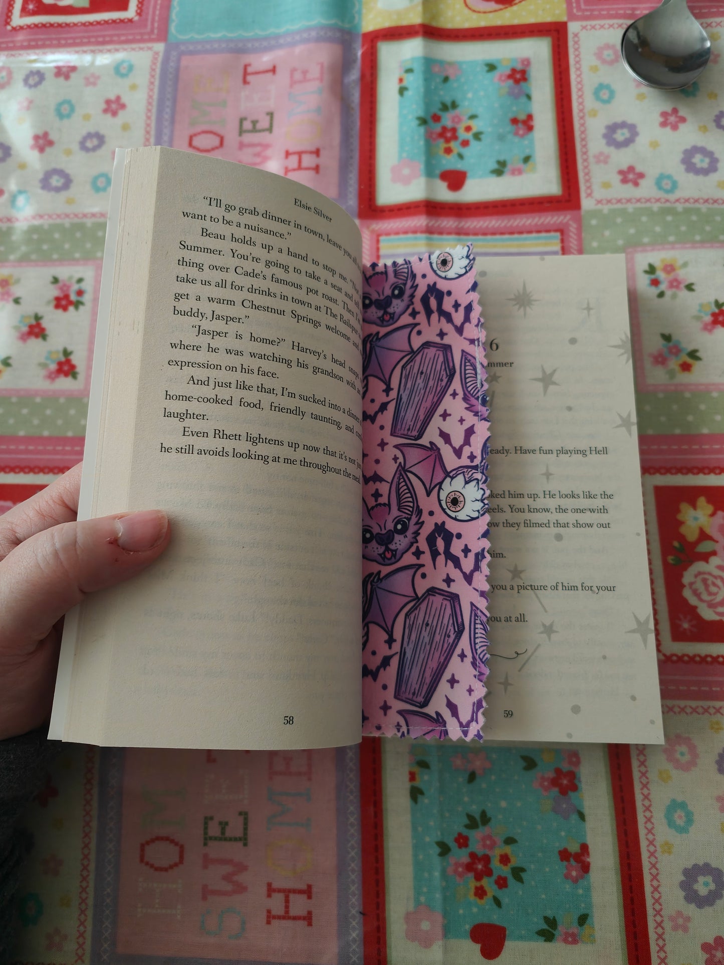 Eyeball Bat and Coffin Bookmark
