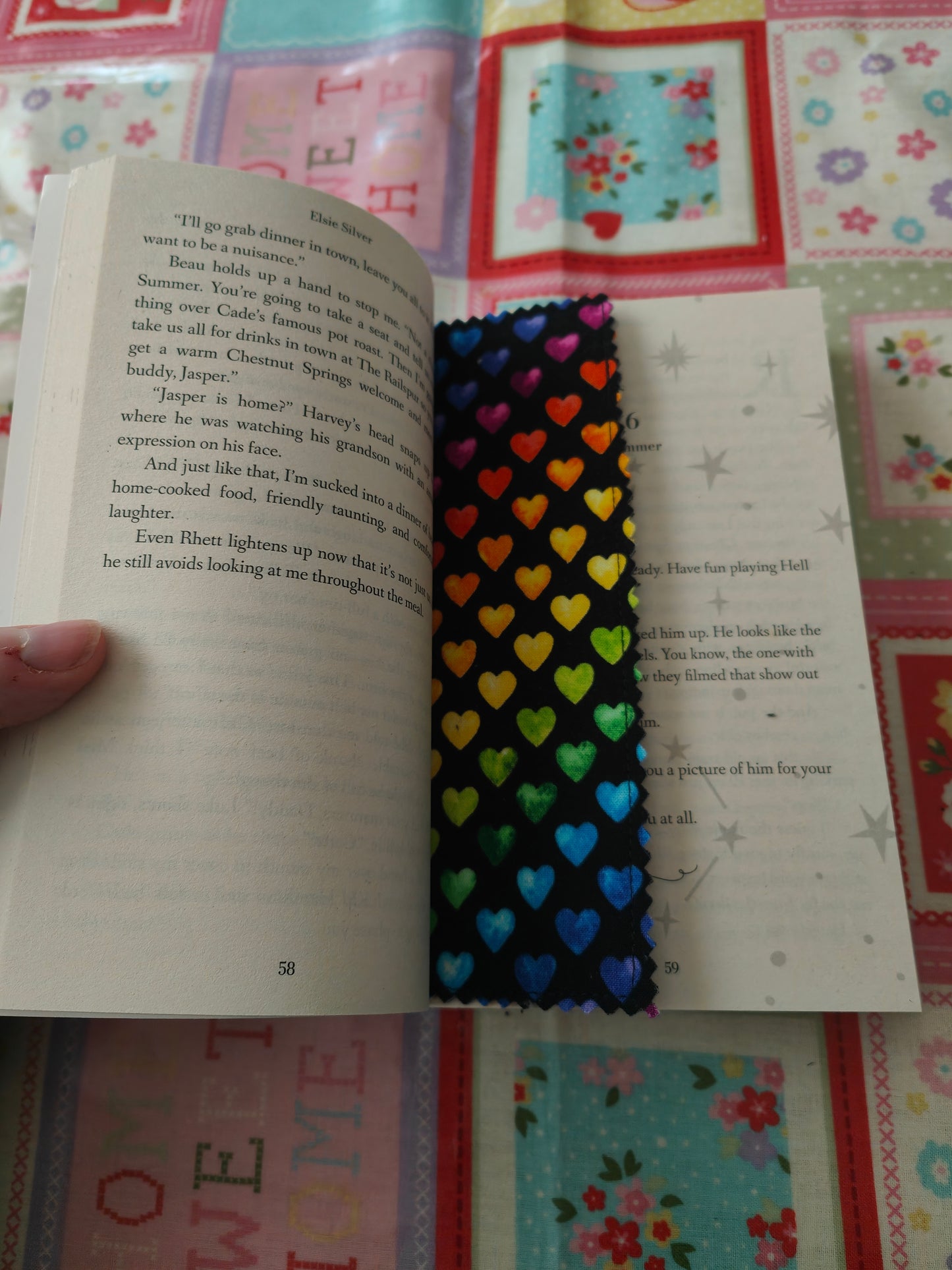Rainbow Hearts Bookmark