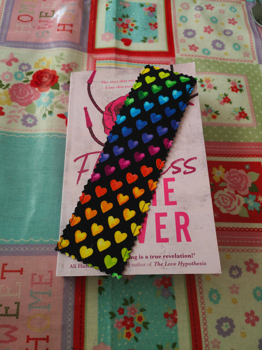 Rainbow Hearts Bookmark