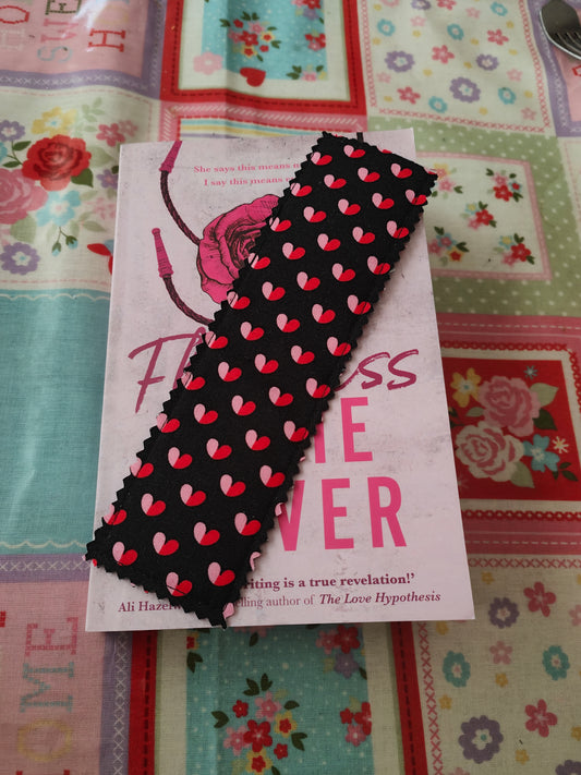 Pink and Red Hearts Bookmark