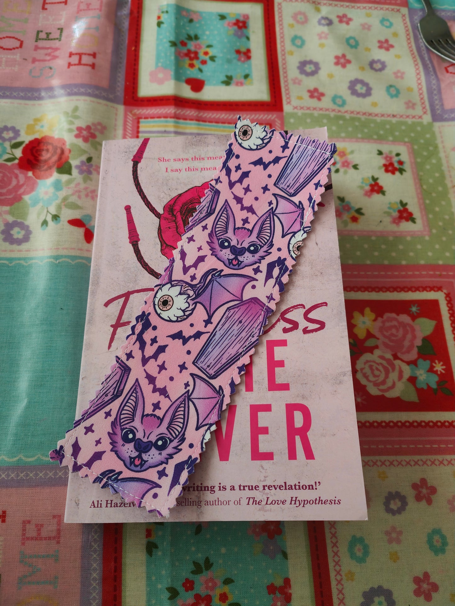 Eyeball Bat and Coffin Bookmark