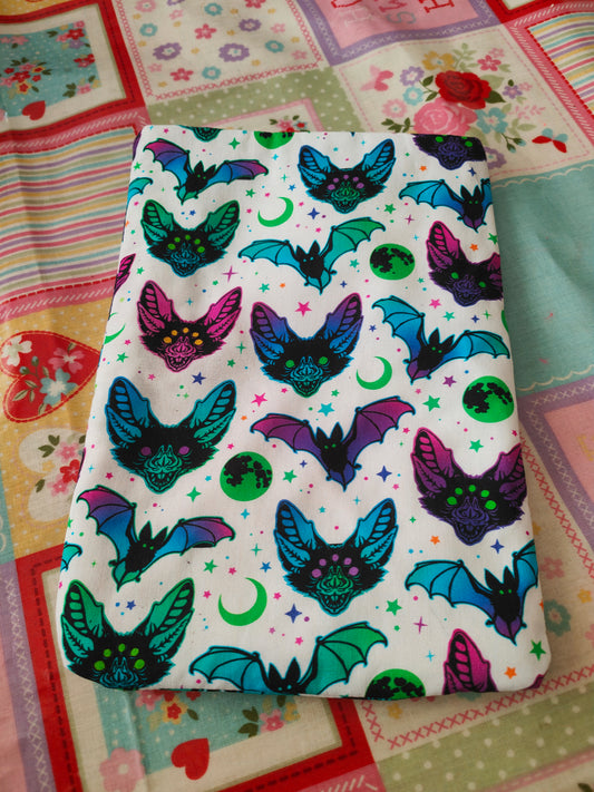 Neon Goat Baphomet and Bats Book Sleeve