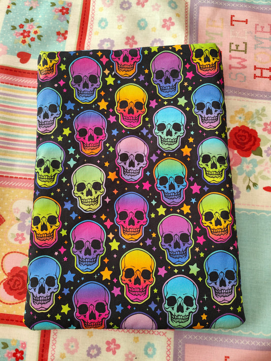 Rainbow Skull Book Sleeve