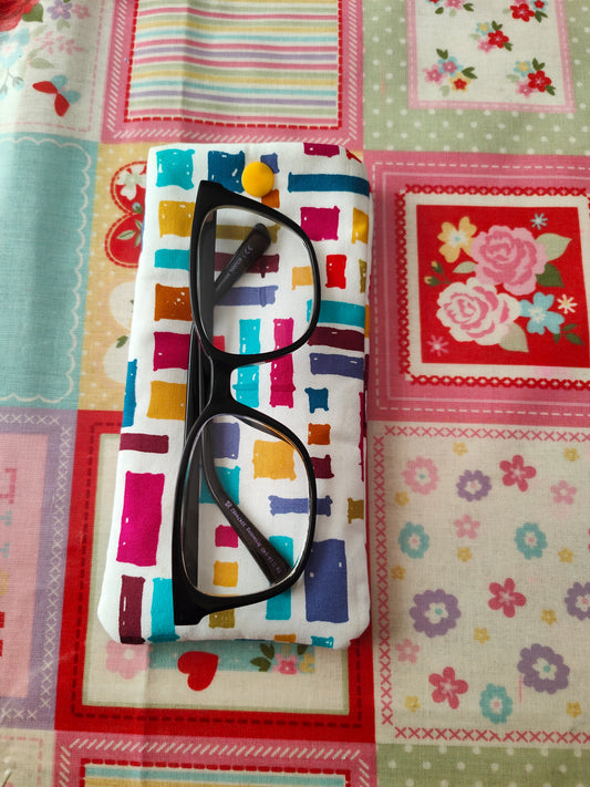 Colour Block Glasses Case
