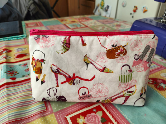 Handbag and Shoes Makeup Bag