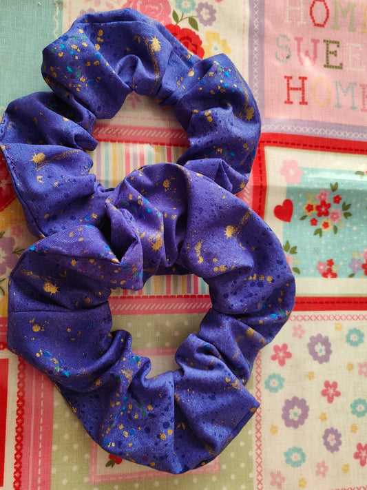 Purple and Gold Scrunchie