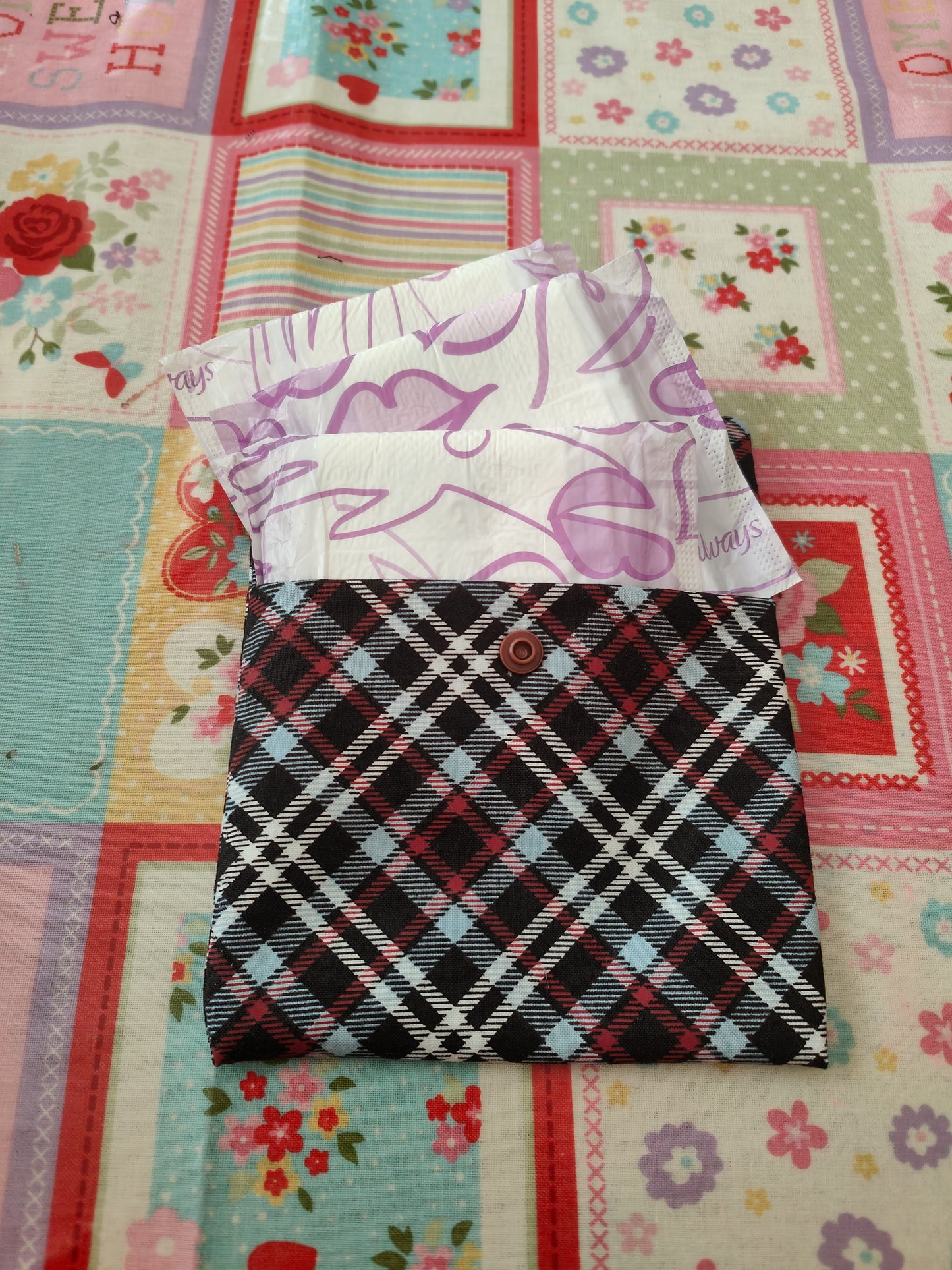 Blue Tartan Period Pouch