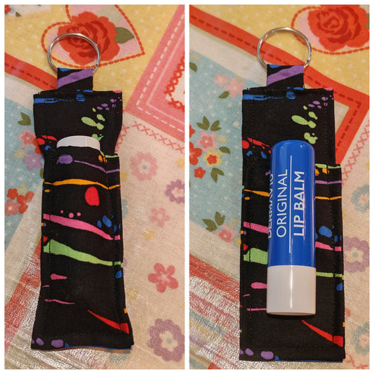 Rainbow Paint Splatter Lipbalm Holder