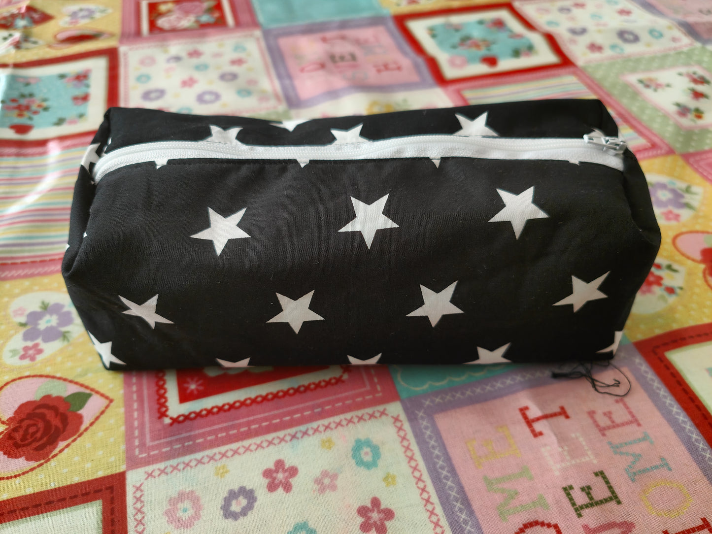 Black and White Star Pencil Case