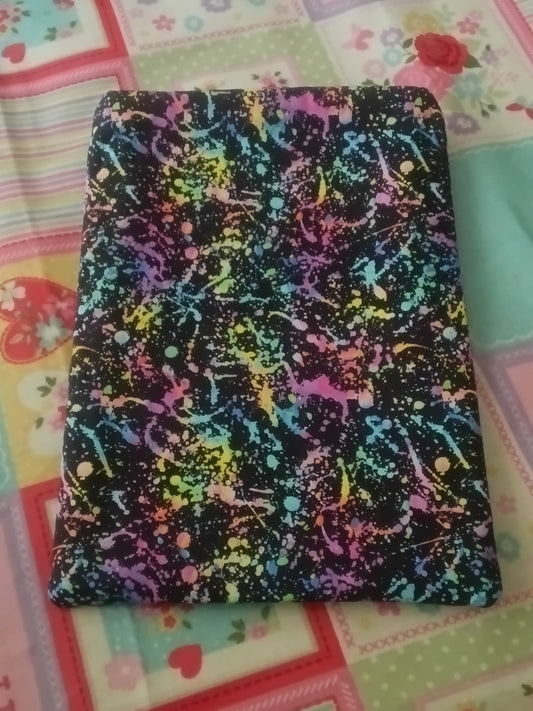 Pastel Paint Splatter Book Sleeve