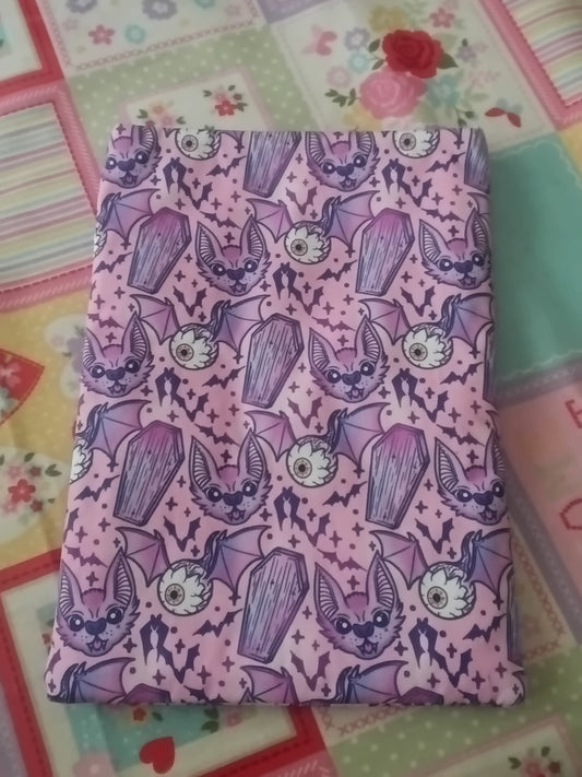 Eyeball Bat and Coffin Book Sleeve