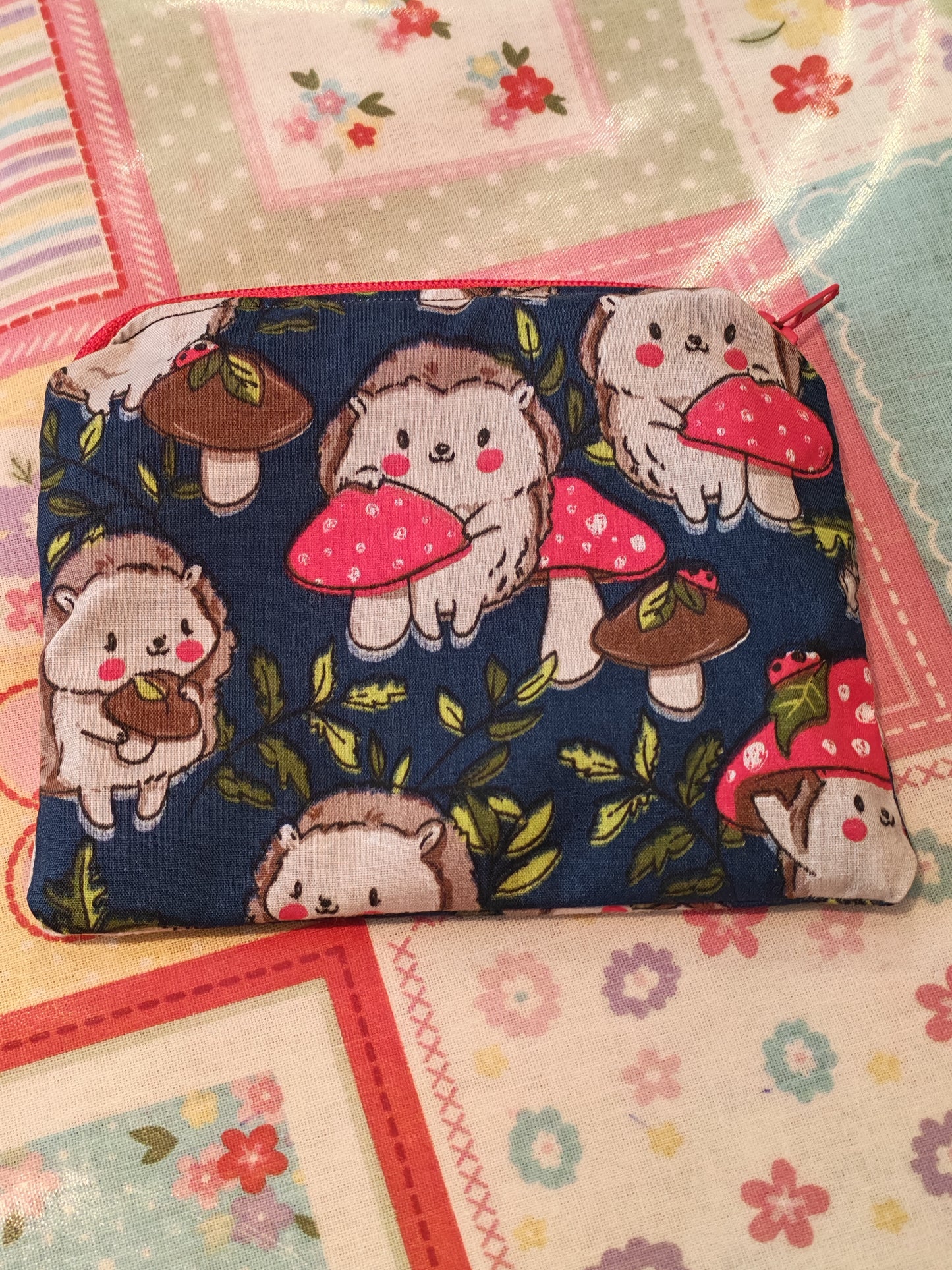 Hedgehog Mushrooms Coin Purse