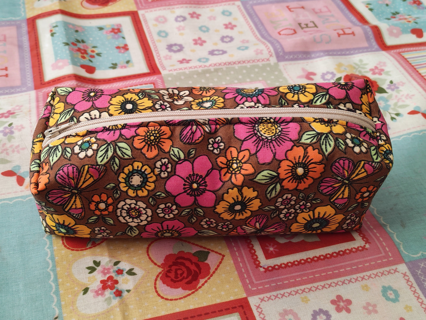 Flowers and Butterflies Pencil Case