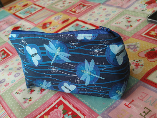 Dragonflies and Butterflies Makeup Bag