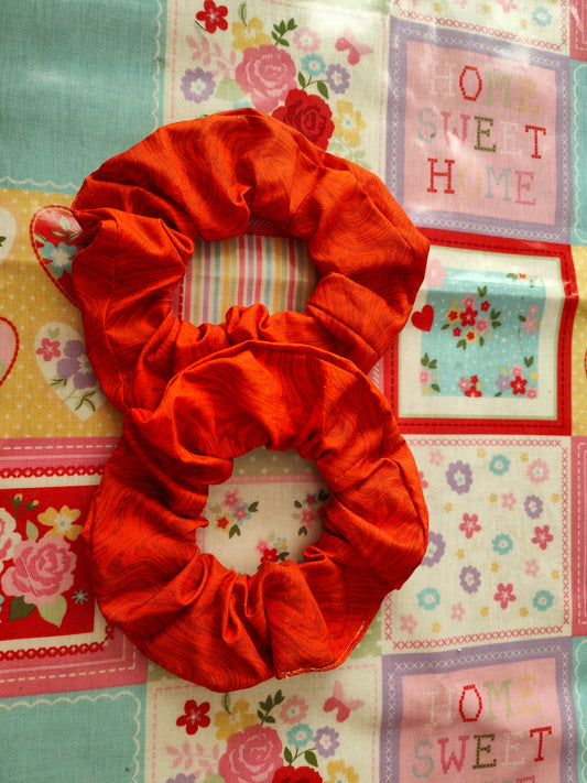 Orange Swirl Scrunchie