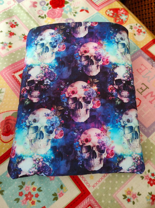 Skulls and Flowers Ereader Sleeve