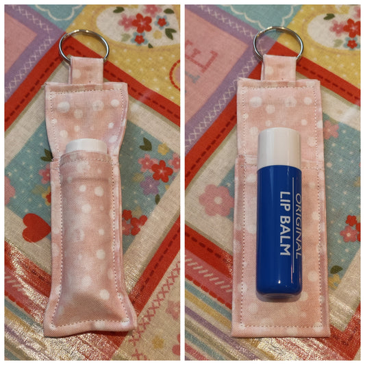 Pink Patterned Lipbalm Holder