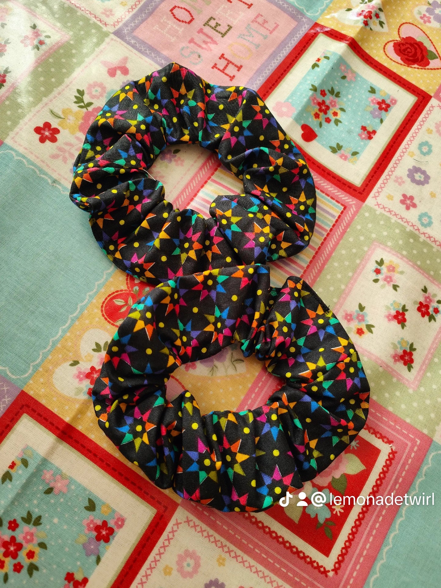 Rainbow Star Scrunchie