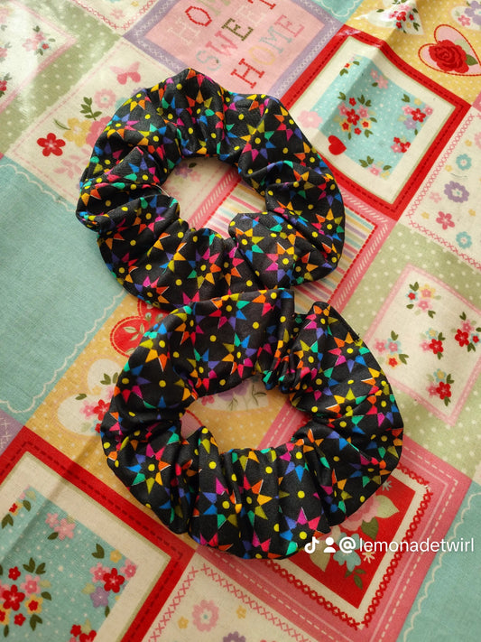 Rainbow Star Scrunchie